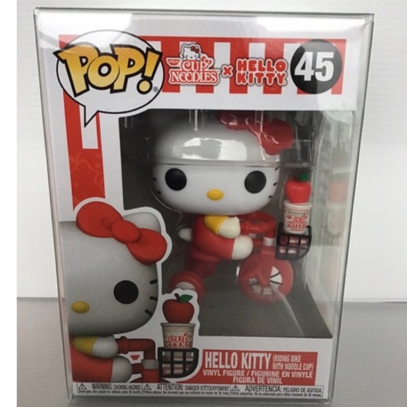 在台正版現貨(含外硬盒) FUNKO POP 凱蒂貓 HELLO KITTY 騎腳踏車 日清泡麵