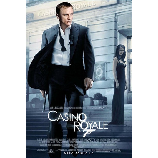 【絕版原版海報】007首部曲：皇家夜總會 Casino Royale (2006) 美版雙面 27x40吋 電影海報收藏