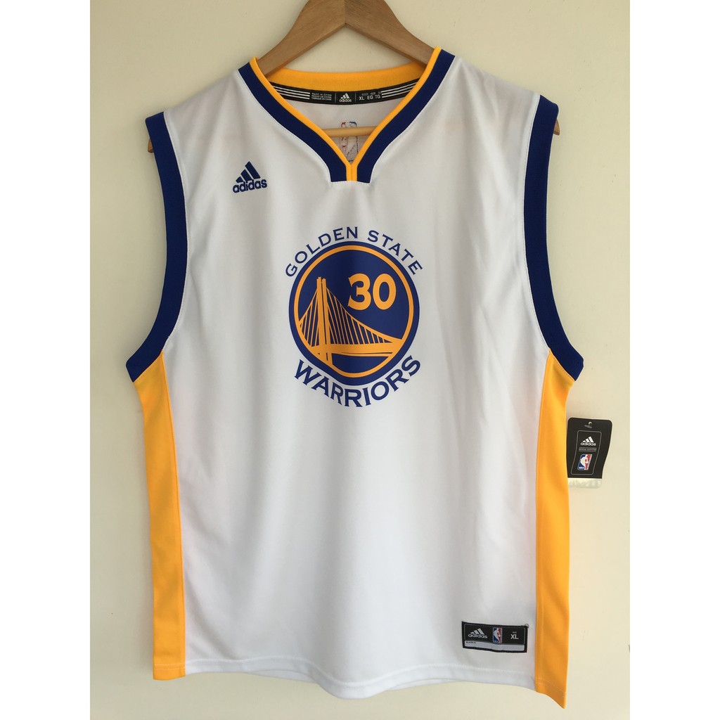 Adidas NBA Stephen Curry 勇士隊 主場白色 燙印 青年版球衣 YXL