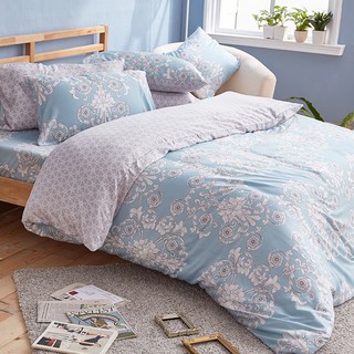 戀家小舖 台灣製床包 雙人床包 床單 法雅朵 100%天絲 床包枕套組 薄被套 40支天絲