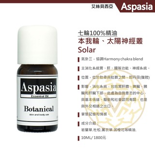 本我輪、太陽神經叢Solar (黃色) 【10ml 特價720元】 AYURVEDA阿育吠陀七輪能量精油系列 熱情 活力