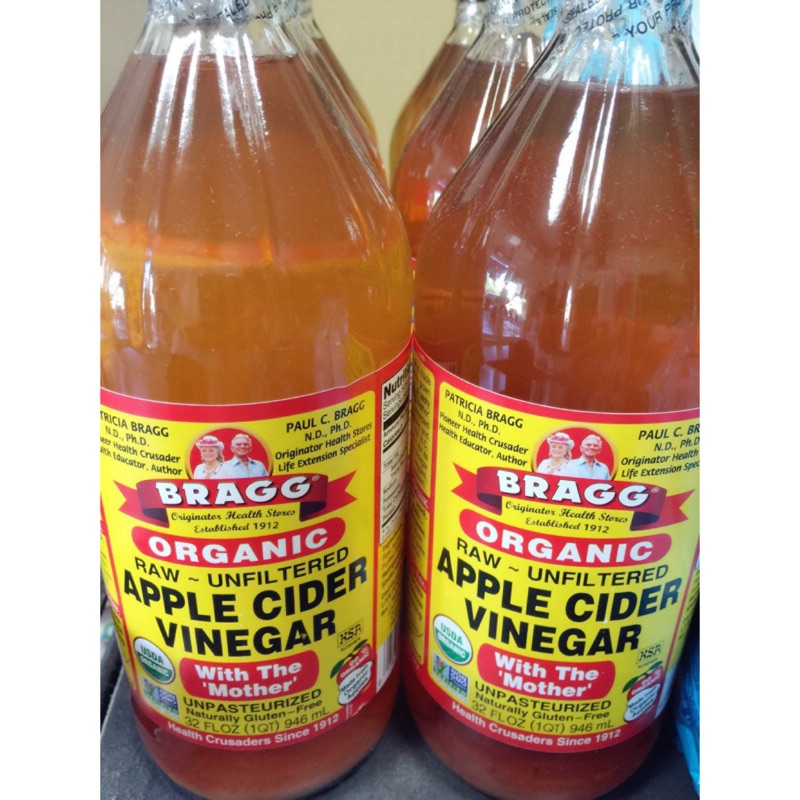 （現貨）美國Bragg Apple cider vinegar 有機蘋果醋946ml（有效期限2022年）