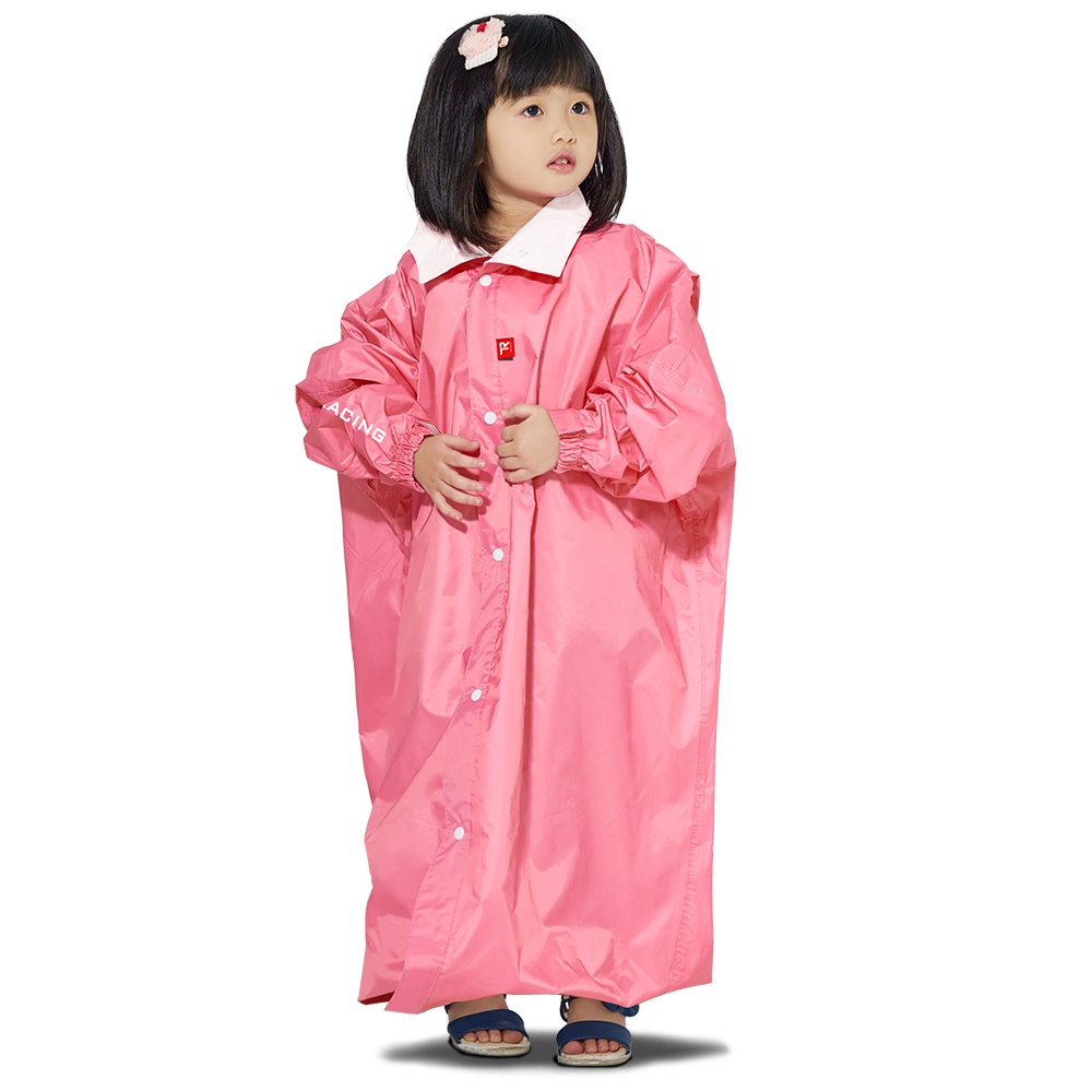 【TDN】小揹兒童背包雨衣超防水輕量學生書包連身雨衣(拉鍊前開雨衣附收納袋雨帽ED4258)