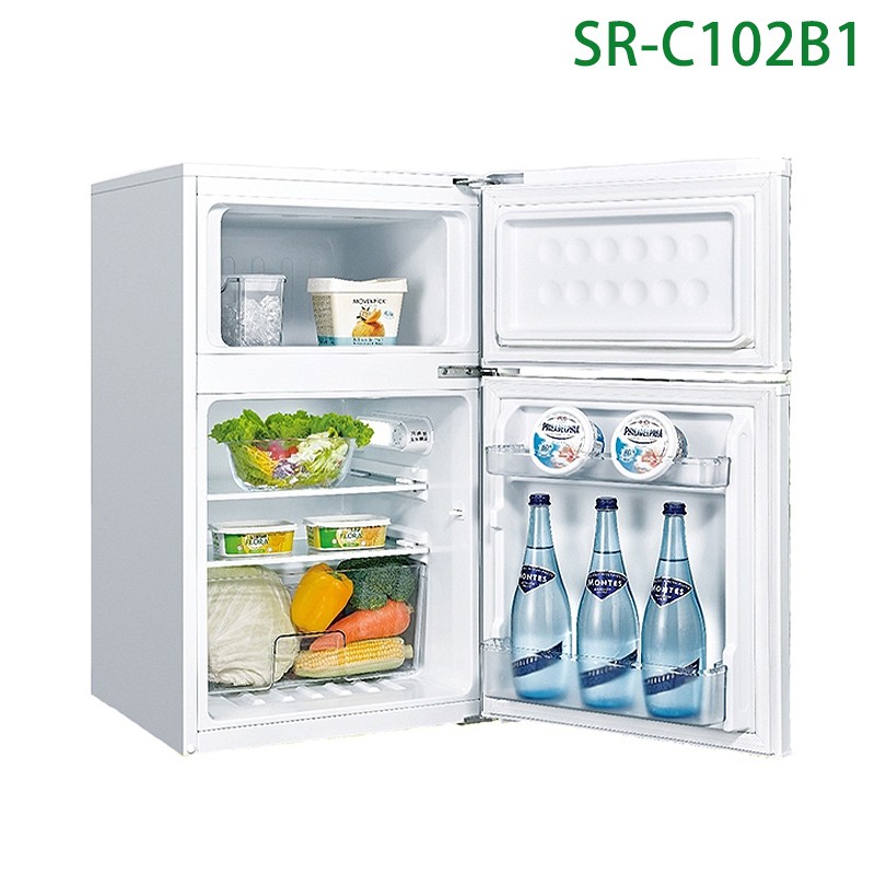 SANLUX台灣三洋SR-C102B1 102公升雙門直冷定頻電冰箱(標準安裝) 大型配送