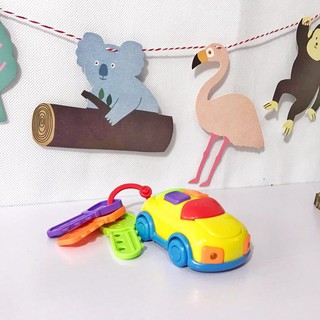 ✿豬豬玩具✿ 現貨 CIKOO音樂汽車鑰匙玩具(音樂汽車 鑰匙玩具 聲光汽車 聲光玩具車 嬰兒玩具 嬰兒鑰匙玩具 兒童節