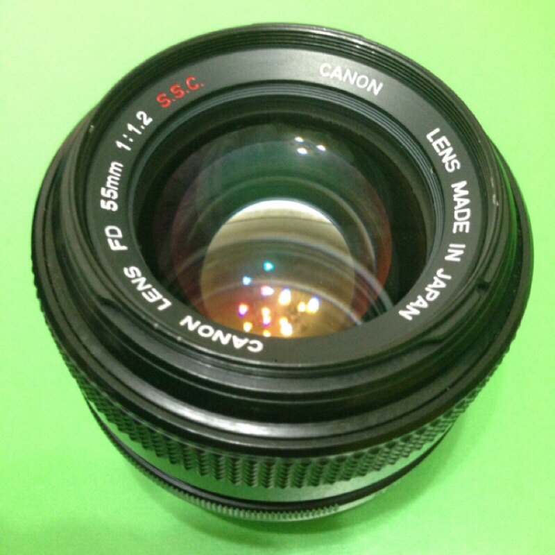 經典銘鏡 Canon FD 55mm f1.2 55/1.2 ssc F1.2 ，攝影玩家的高價指標