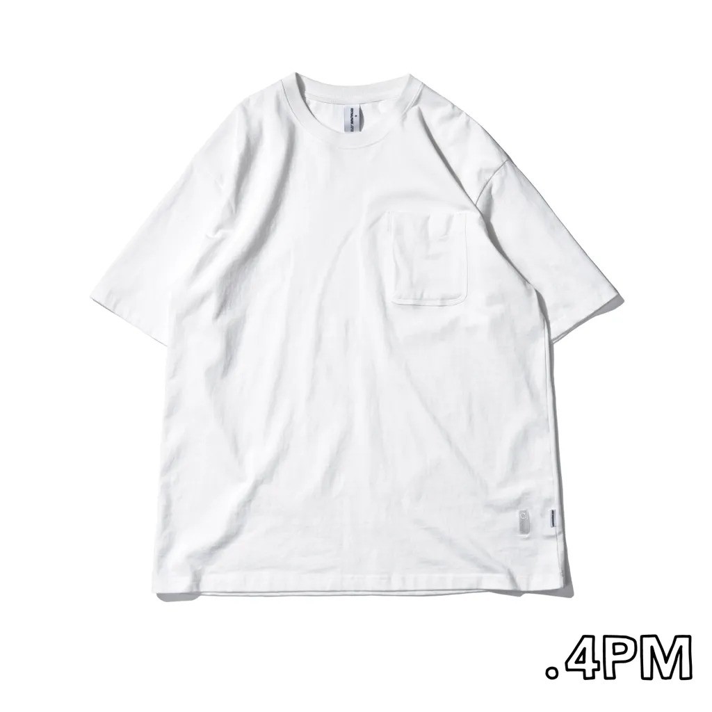 Centralpark.4pm Premium-C Pocket T-Shirt / warm white