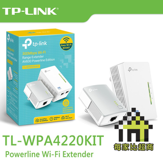 TP-LINK TL-WPA4220 KIT Wi-Fi 電力線網路橋接器 TL-WPA4220KIT 〔每家比〕