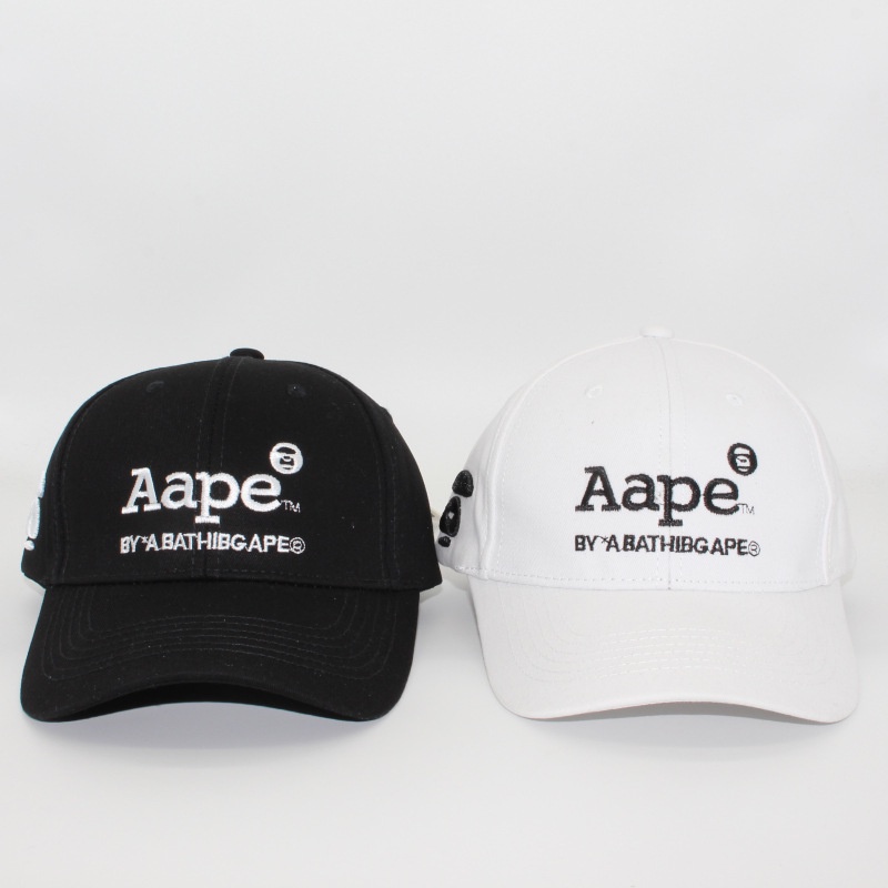 AAPE Cool Hip Hop Cap 男士帽子復古刺繡人物棒球帽女士 Bone Snapback 帽子