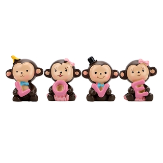 1x Love 字母猴子香蕉猴子娃娃卡通儀表板裝飾禮物兒童內飾汽車飾品