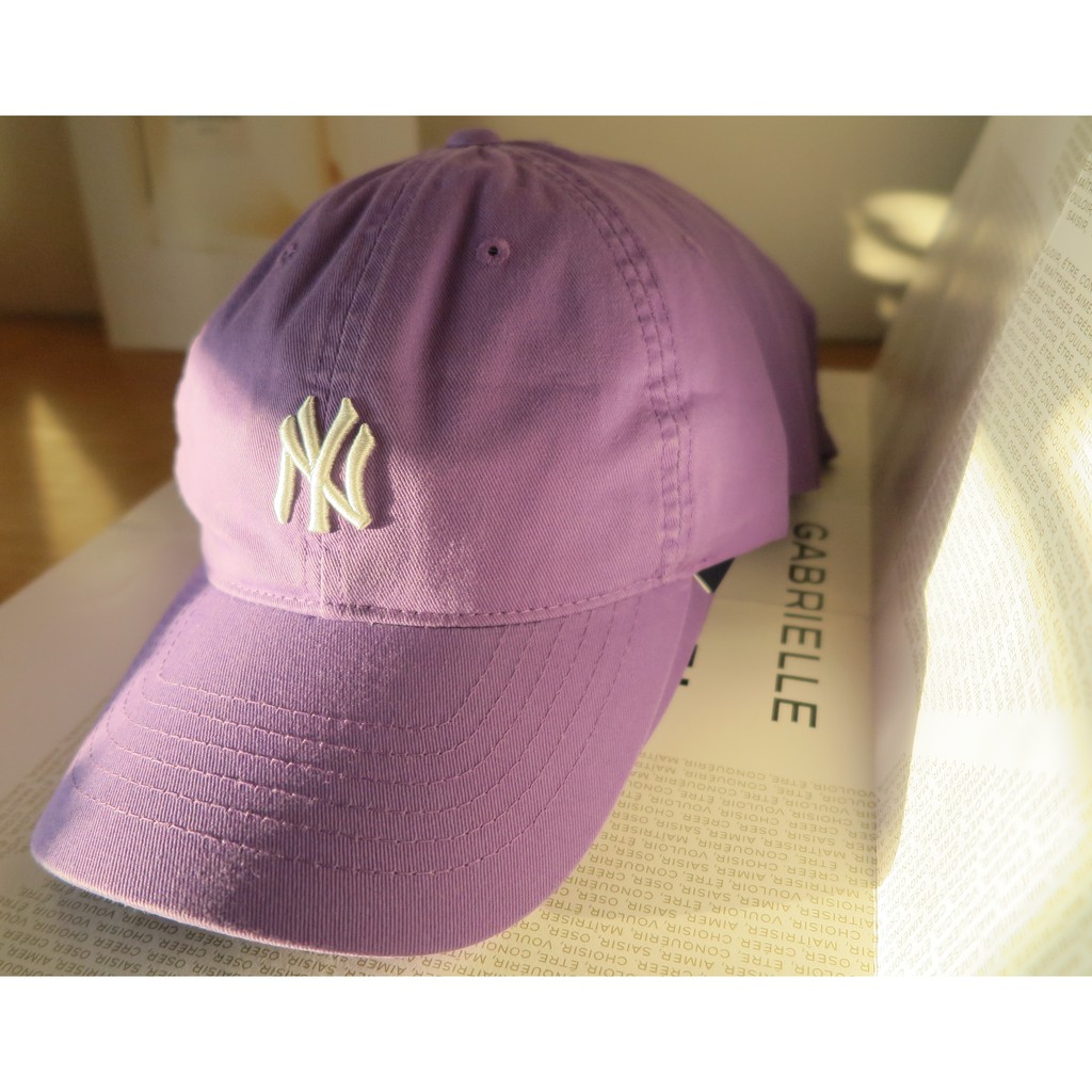 韓國mlb限量紫色ny棒球帽 現貨 蝦皮購物