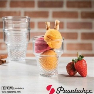 Pasabahce｜沃福 甜筒造型冰淇淋杯 245cc 可疊杯 甜筒杯 冰淇淋杯 造型冰淇淋杯 甜點杯 點心杯 造型杯