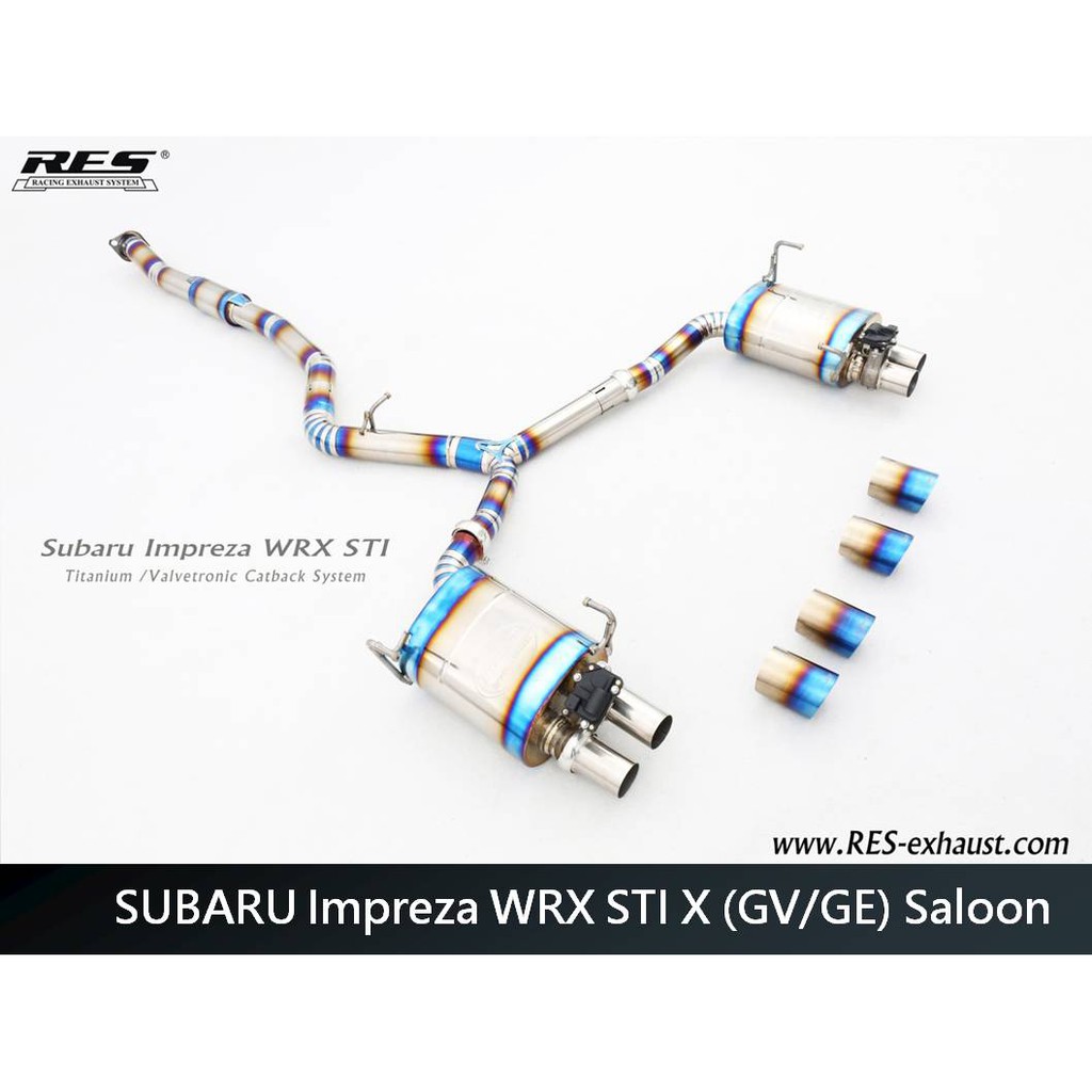 【RES排氣管】 SUBARU Impreza WRX STI X (GV/GE) Saloon  JK總代理