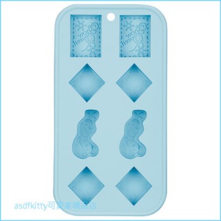 asdfkitty可愛家☆冰雪奇緣雪寶製冰盒/矽膠模型冰塊模/巧克力模/果凍模/布丁模/軟糖模/鬆餅模-日本正版商品