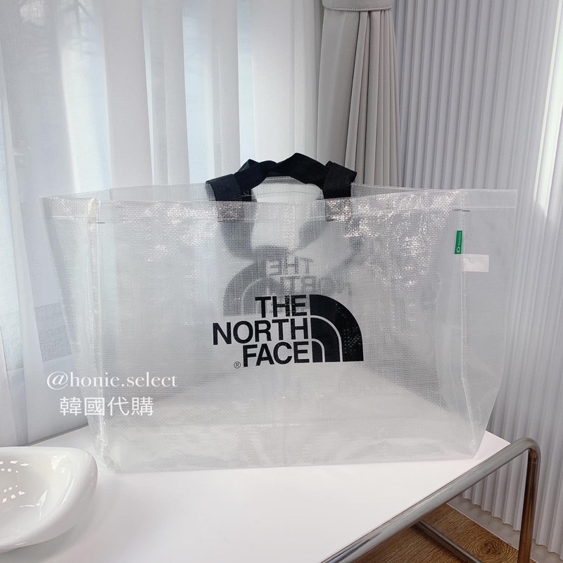 “hönie” ［韓國代購🇰🇷］The North Face 北臉 透明購物袋 環保袋 旅行袋 防潑水 現貨