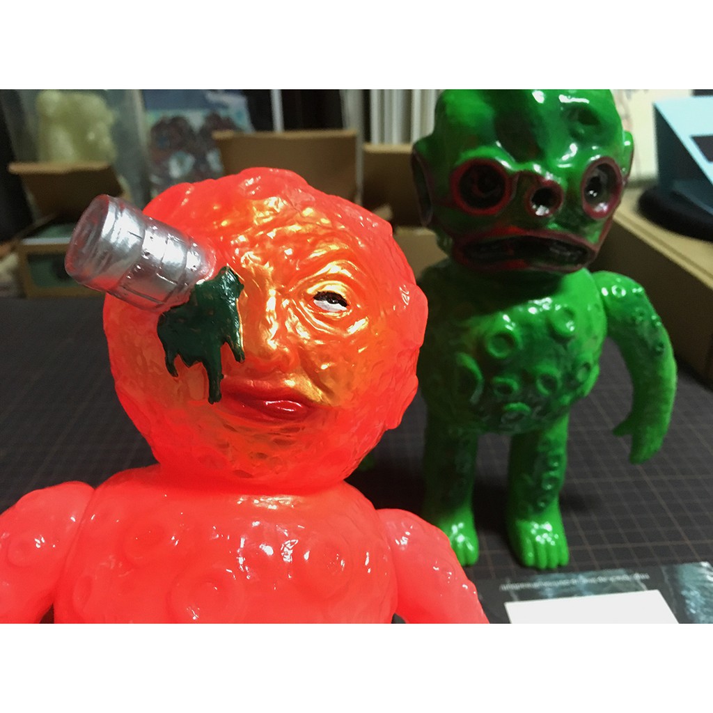 WOMBAT TOYS × angel abby スカル魔人 ソフビ フィギュア スカルヘッド