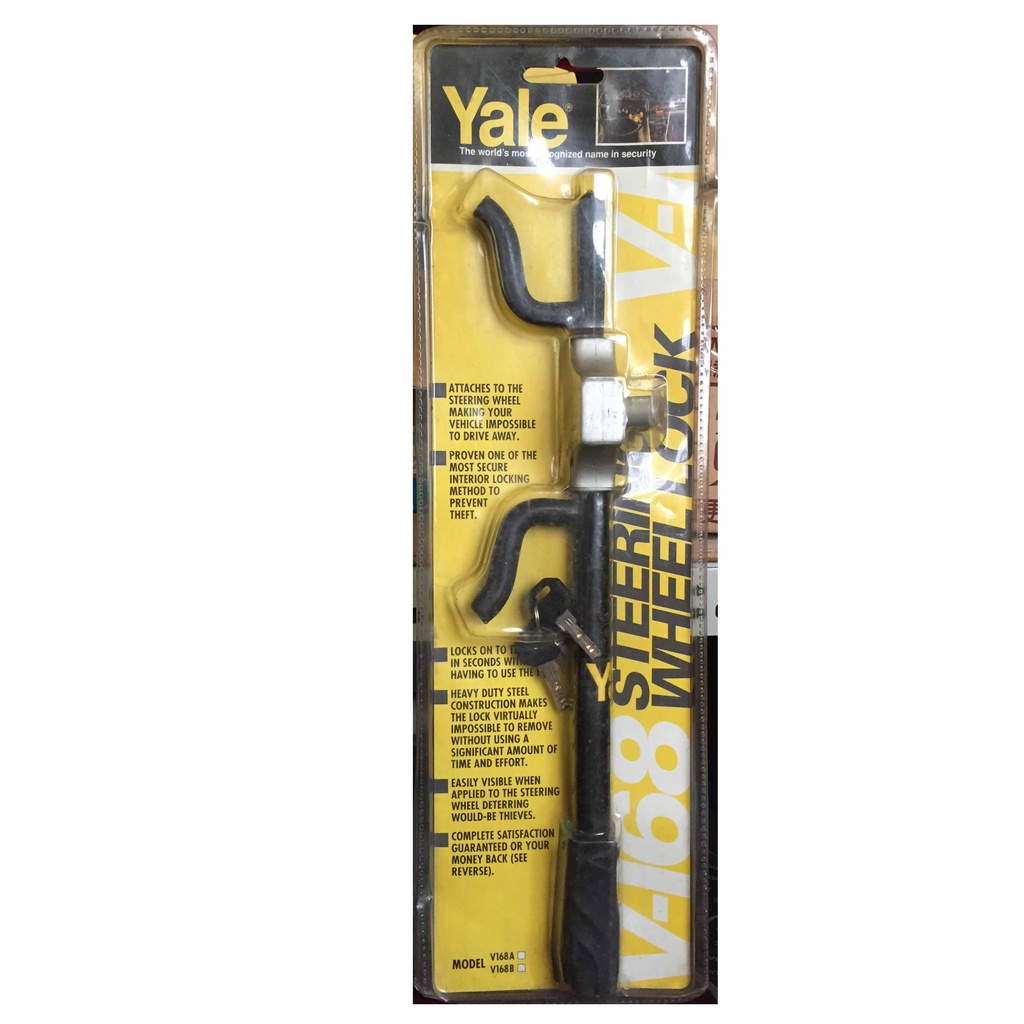 &lt;全新&gt;Yale v-168 汽車方向盤鎖 方向盤鎖  原廠 [遇緣二手小舖]