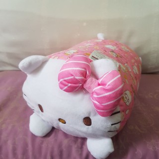 三麗鷗 正版授權 kitty KT 凱蒂貓 三麗鷗家族 綜合版抱枕 圓筒 抱枕 靠枕 午安 午睡 枕