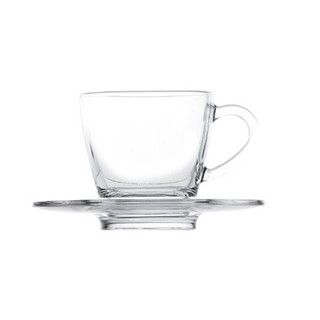 ✰台灣製造 咖啡杯組 257ML透明玻璃 副餐杯 濃縮咖啡杯 MIT 有把杯 有柄咖啡杯