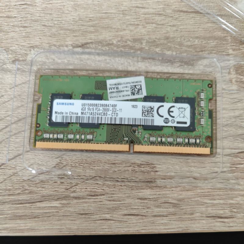 筆電記憶體 DDR4 4g 更新拆下