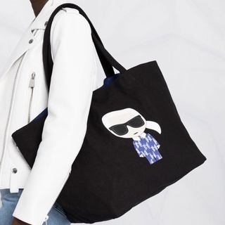 ✴Sparkle歐美精品✴ Karl Lagerfeld 老佛爺卡爾托特包 購物袋 帆布包 萬用袋 現貨真品