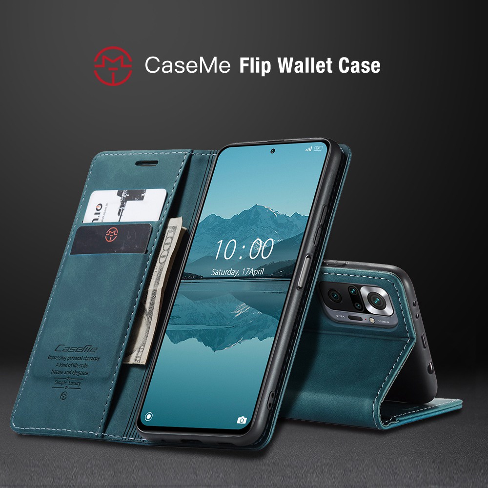 CaseMe 商務皮套 小米 紅米 Redmi Note 10 Pro Max 手機殼 掀蓋保護殼 錢包款 翻蓋皮套