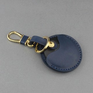 (售完不補）義大利植鞣皮革(藍色）-gogoro鑰匙皮套 gogoro鑰匙套