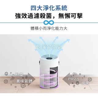 SGS檢驗合格 KINYO生活家電 臺灣保固一年 真無線∞空氣清淨機 隨心移動無限制 AO-600