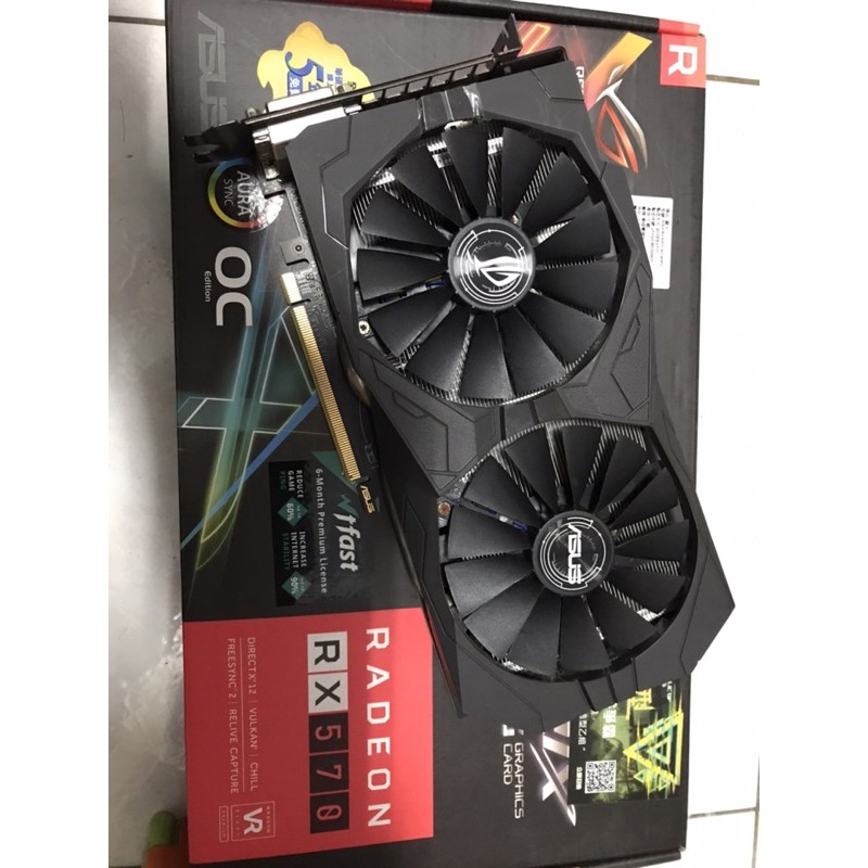 Asus ROG RX570 二手保固長 （近期有送回原廠整理）