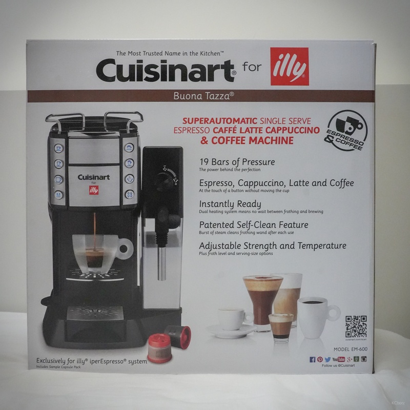 Cuisinart 美膳雅 illy Espresso 膠囊咖啡機 EM-600