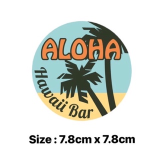貼紙大亨 防水貼紙 ALOHA夏威夷 行李箱貼紙 安全帽貼紙 筆電貼紙 惡搞貼紙 機車貼紙 露營貼紙