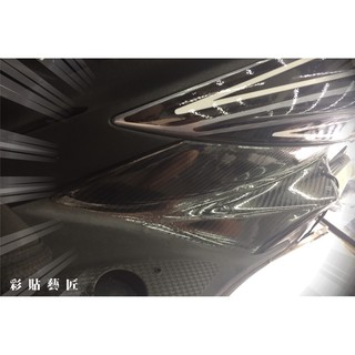 彩貼藝匠 SMAX 一代 踏板周圍（一對）卡夢 模擬鍛造碳纖維 車膜 貼紙 防刮 遮傷 機車貼紙