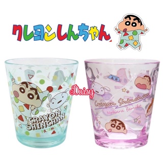 🎈現貨🎈日本 野原新之助 蠟筆小新 透明水杯/茶杯/兒童杯/塑膠杯/果汁杯/防摔杯/透明杯/漱口杯 綠色 粉紫色