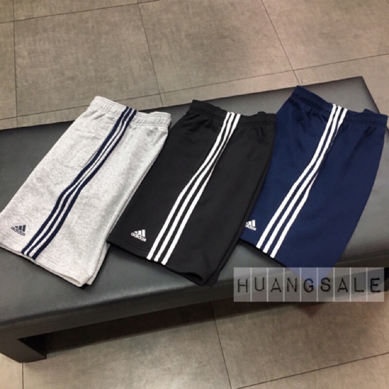 Adidas 運動棉褲 棉褲 三條線 短褲 短棉褲 黑BK7468 深藍 BP5467 灰 BK7469