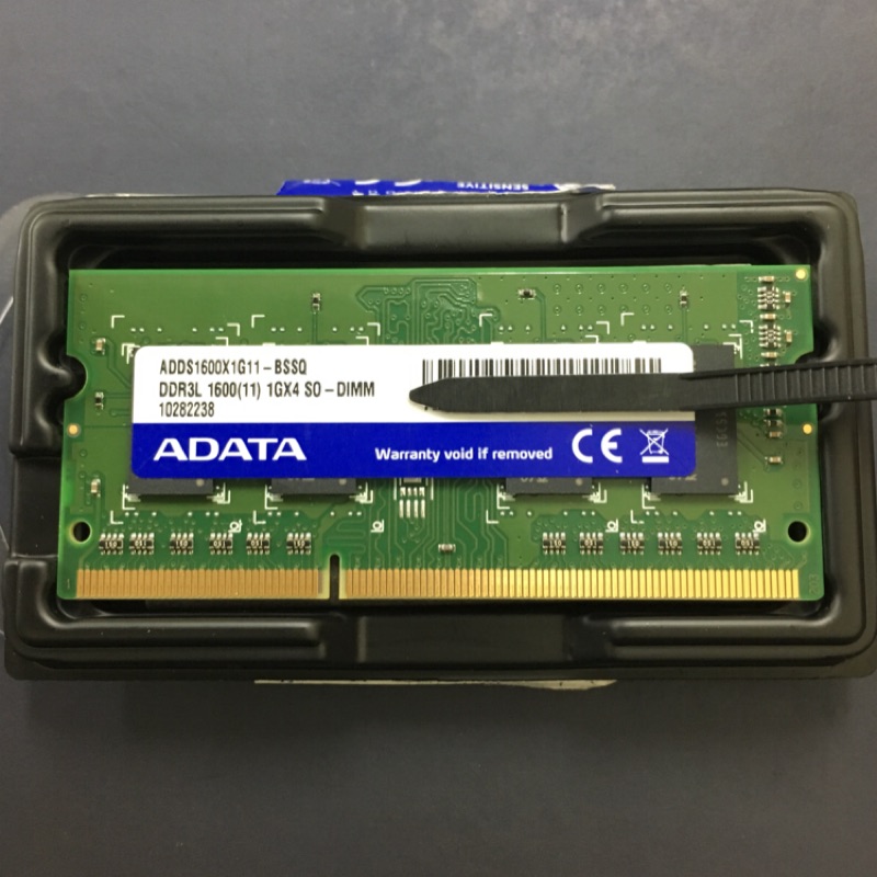 ADATA DDR3 1600 4G 筆電用記憶體