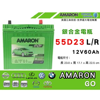 全動力-愛馬龍 AMARON 55D23L 55D23R 全新 免加水 新品直購價 MAZDA 豐田適用