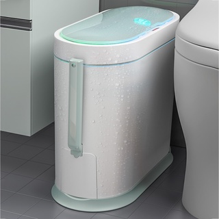 ❀┋❈智能感應垃圾桶家用衛生間自動開蓋廁所廚房客廳創意電動窄