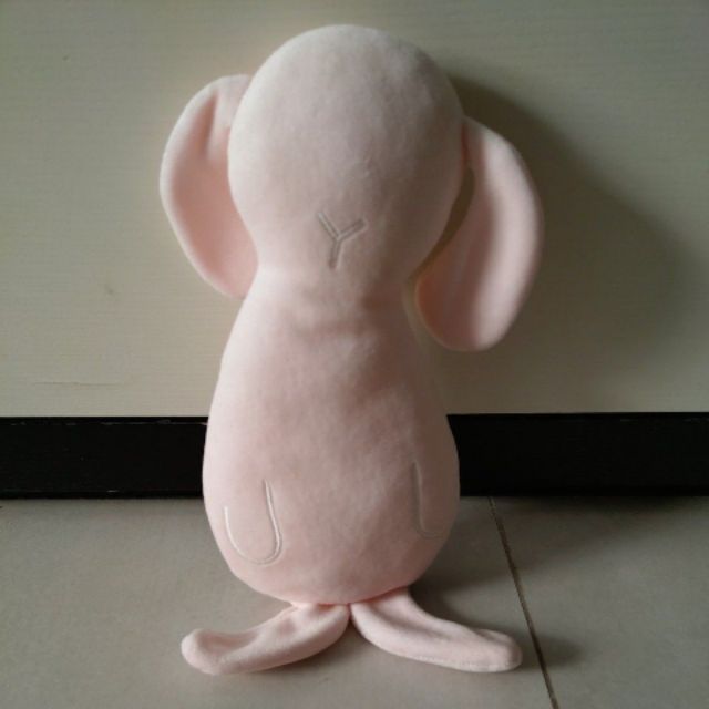 [全新] 日本uchino 柔軟毛巾 邦尼兔 搖鈴 玩偶