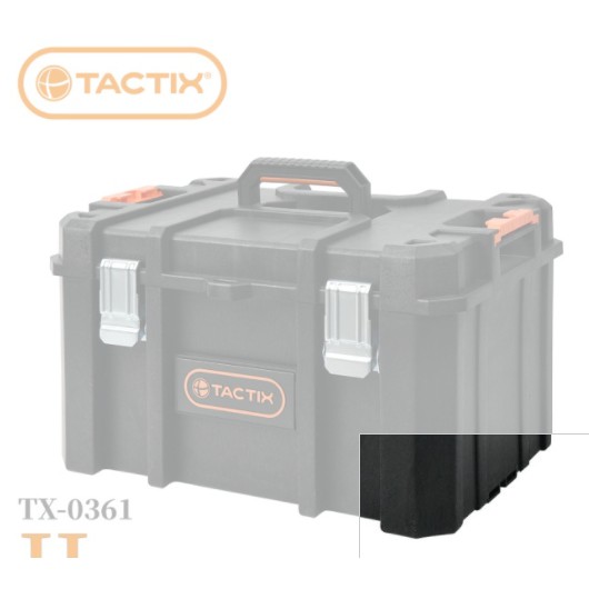 ∞沙莎五金∞TACTIX TX-0361 二代推式重型套裝工具箱-中層深型箱
