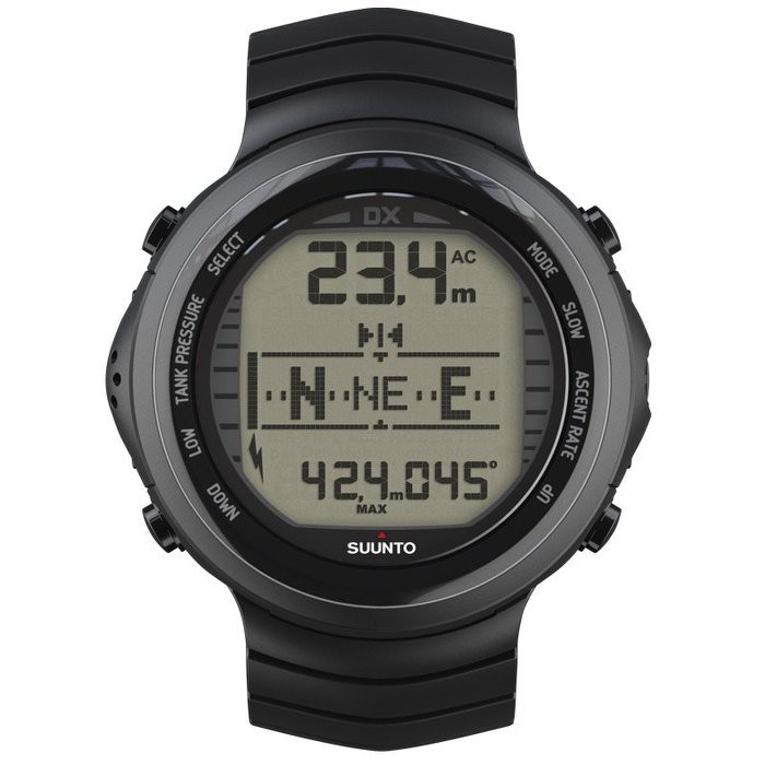 可分期【自由藍潛水】SUUNTO DX 鈦合金錶帶(Black)-台灣總代理貨-實體店面