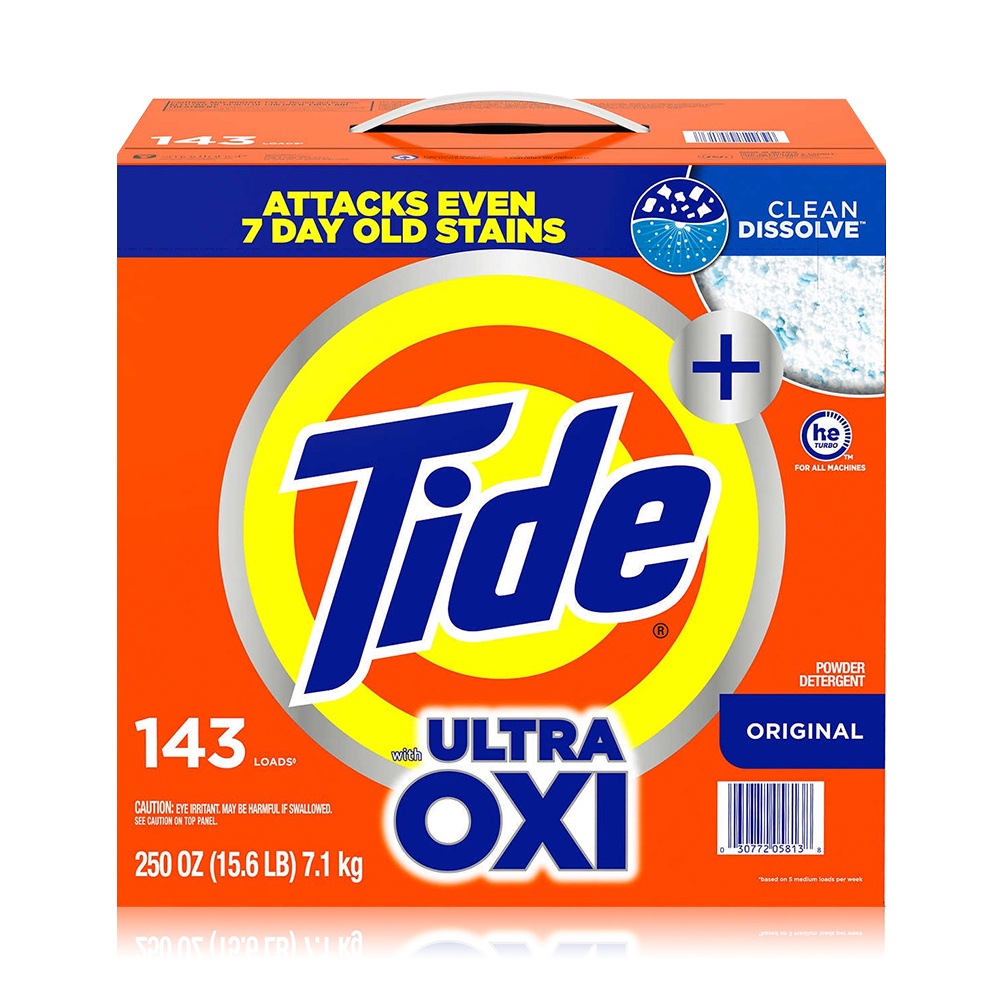 【Tide】濃縮OXI亮白護色洗衣粉250oz/7.1kg