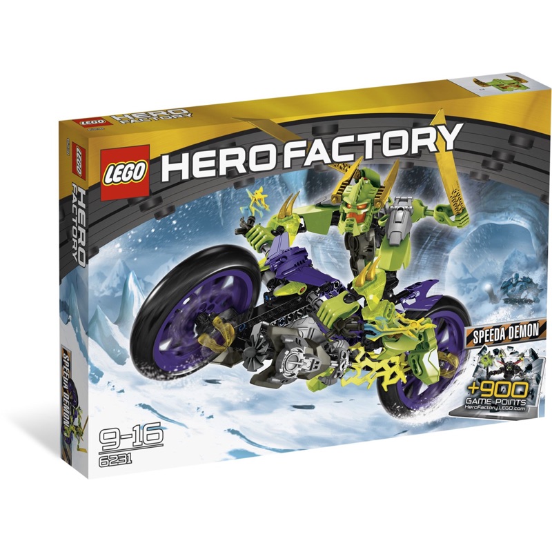 自取1650【台中翔智積木】LEGO 樂高 英雄工廠 Hero Factory 6231 疾速摩托車