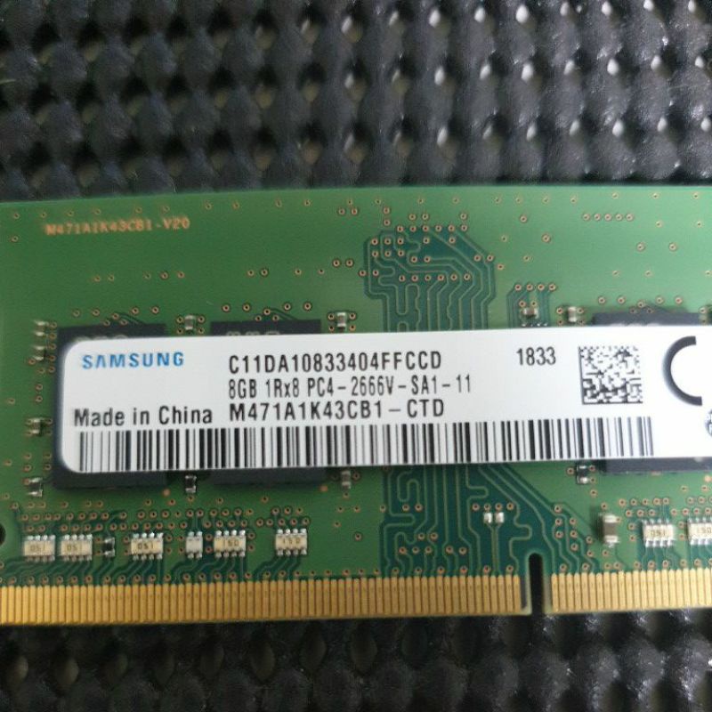 三星 SAMSUNG 筆電記憶體 8GB DDR4 2666