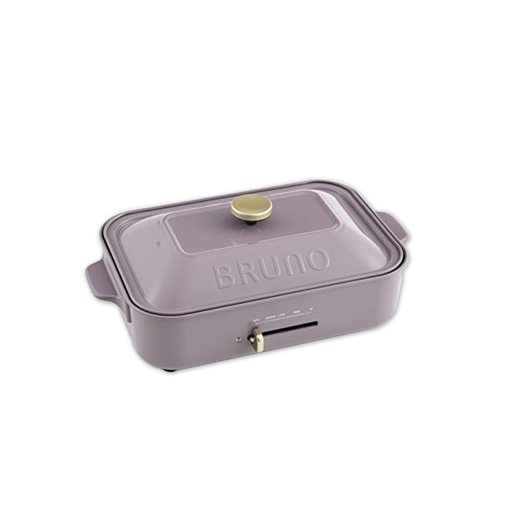 【咪可雜貨】《11月新色 直營店限定! ! !》日本BRUNO烤盤生鐵鍋 電烤盤 暗紫色 (預購）