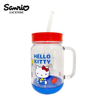 含稅 凱蒂貓 萬用沙拉罐馬克杯 500ml 日本製 吸管杯 馬克杯 Hello Kitty 三麗鷗 正版授權