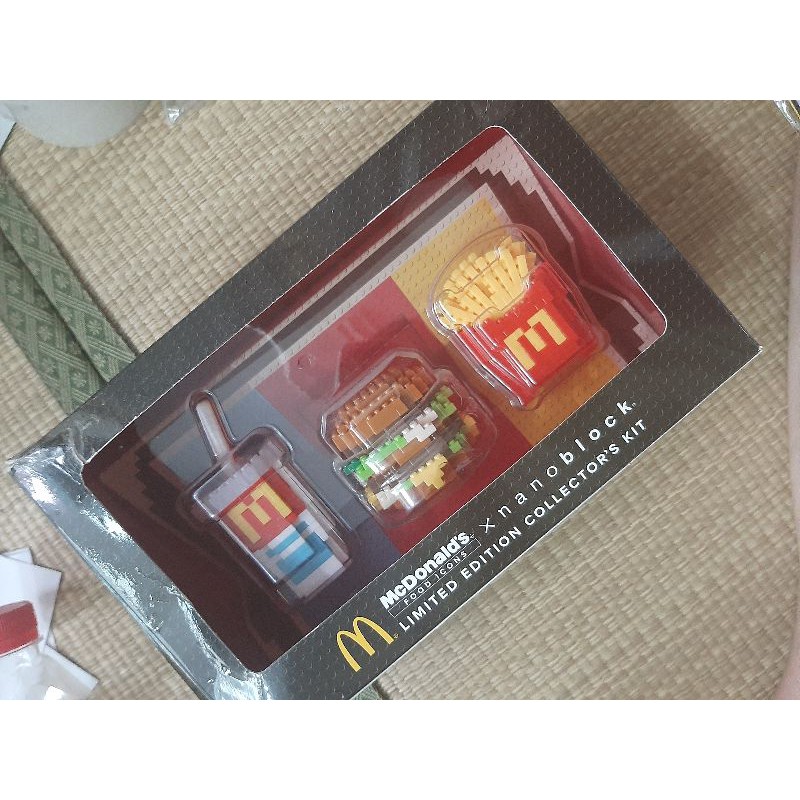 McDonald's 盒損品特價）麥當勞套餐 限定 KAWADA 河田積木 X NANOBLOCK 1號餐 大麥克 樂高