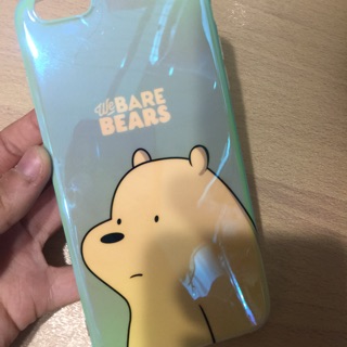 熊熊遇到你亮面手機殼+玻璃保護貼 i6plus.i6s plus