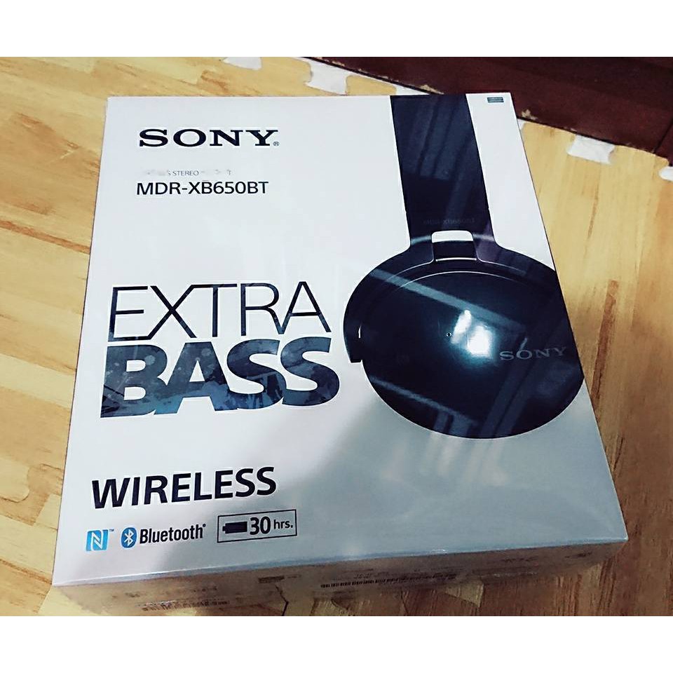 全新 Sony MDR-XB650BT 藍牙耳罩式耳機（黑）