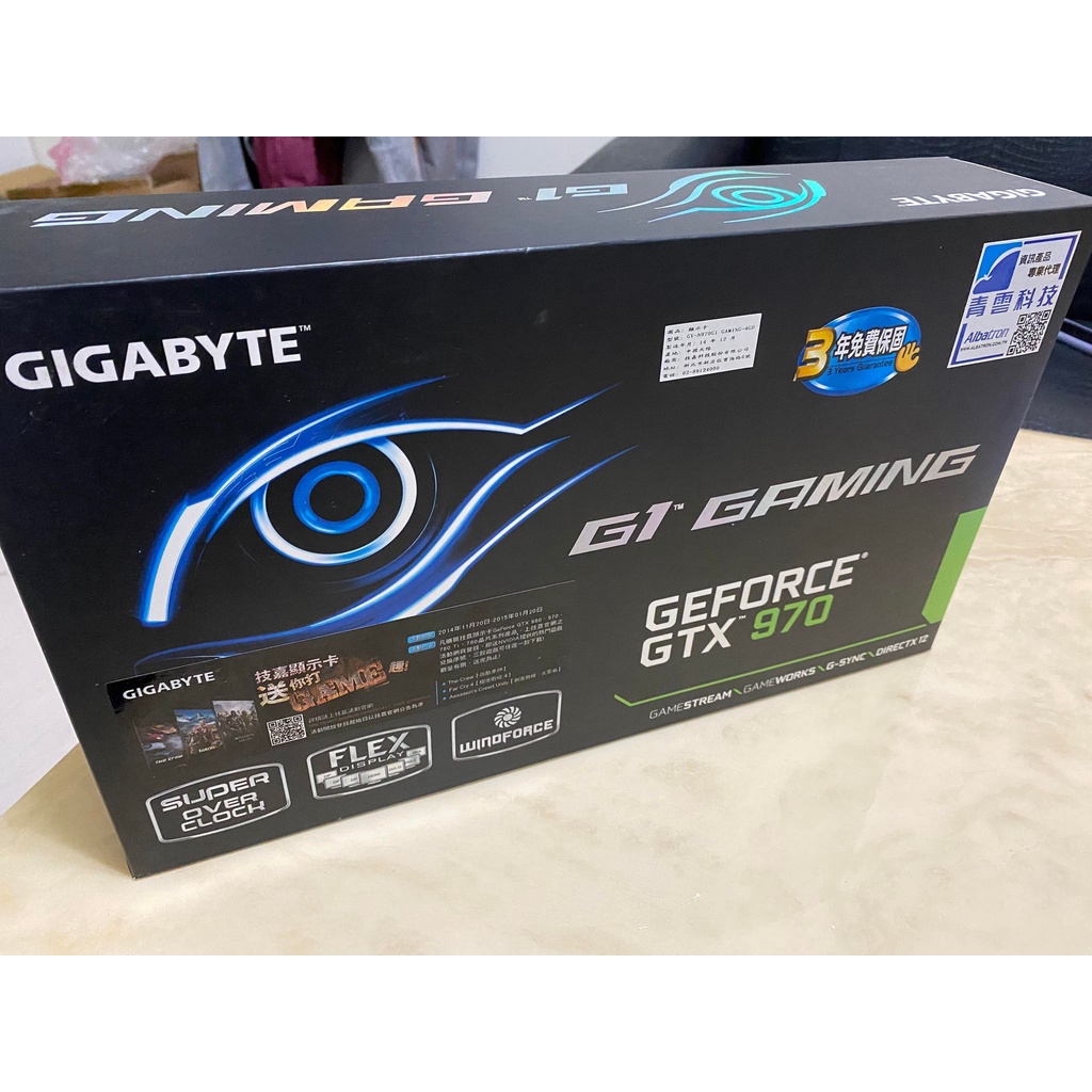 技嘉顯示卡GTX970 G1 GAMING 4GD