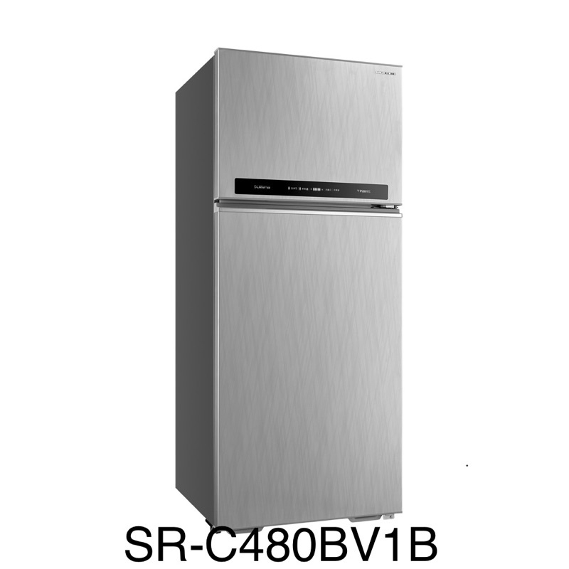SANLUX 台灣三洋 480L 變頻雙門冰箱 SR-C480BV1B 台灣生產製造 含基本安裝+拆箱定位+舊機回收